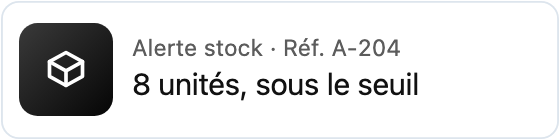 Exemple d’interface de logiciel de gestion (données fictives)
